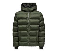 ONLY & SONS Onsunion Seamles Life Hood Puffer Jacket, Rosin, L Uomo