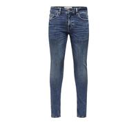 ONLY & SONS Onswarp Skinny One MBD 9092 Dcc DNM Noos Jeans Fit, Blu Medio (Denim Blu Medio), W28 / L30 Uomo