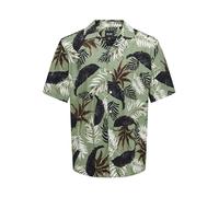 ONLY & SONS Onswayne Life AOP SS Viscose Shirt Noos Camicia a Maniche Corte, Verde Acceso, L Uomo