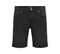 ONLY & SONS Onsweft Box Pim DNM Shorts Vd, Nero delavé, L