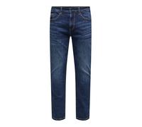 Only & Sons - Weft - Jeans elasticizzati vestibilità classica lavaggio scuro-Blu W74 L81cm