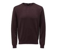 Only & Sons Onswyler Life Reg 14 LS Crew Knit Noos Maglione Lavorato a Maglia, Fudge, M Uomo