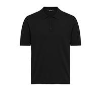 ONLY & SONS ONSWYLER Life Reg 14 SS Polo Knit Noos Pullover, Black, M Uomo