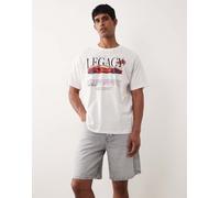 ONLY & SONS - Pantaloncini ampi in denim grigio lavaggio chiaro 2XL