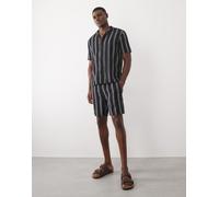 ONLY & SONS - Pantaloncini blu navy a righe in coordinato M