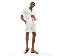 ONLY & SONS - Pantaloncini crema testurizzati in coordinato-Neutro XS