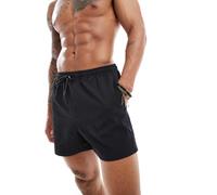 ONLY & SONS - Pantaloncini da bagno in seersucker neri-Nero S