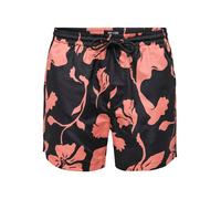 Only & Sons Pantaloncini da bagno melone / nero Uomo - Abbigliamento - Moda mare - Pantaloncini da mare Only & Sons S
