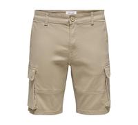 Only & Sons Pantaloni cargo da uomo Cam Stage beige Taglia 34