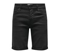 ONLY & SONS Pantaloncini da Uomo in Jeans, Denim Nero, XXL