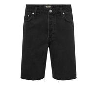 ONLY & SONS Pantaloncini da Uomo in Jeans, Nero delavé, L
