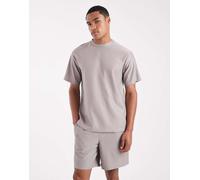 ONLY & SONS - Pantaloncini plissé grigi in coordinato-Grigio S