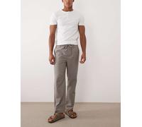 ONLY & SONS - Pantaloni ampi in misto lino marrone chiaro L