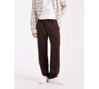 ONLY & SONS - Pantaloni ampi marroni con pinces-Marrone XS