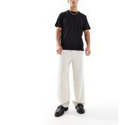 ONLY & SONS - Pantaloni ampi sartoriali color crema-Bianco W76 L81cm