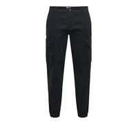 ONLY & SONS Pantaloni Cargo da Uomo, Nero, 29W x 32L