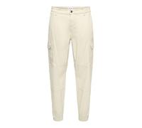 ONLY & SONS Pantaloni Cargo da Uomo ONSCARTER ringiovaniti Pantaloni Cargo, Rivestimento Argento., 28W x 30L