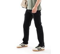 ONLY & SONS - Pantaloni cargo dritti neri-Marrone W30 L34