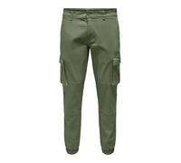 Only & Sons Pantaloni Cargo Male ONSCAM ringiovaniti Pantaloni Cargo, Verde - Deep Lichen Green, 29W x 30L
