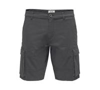 Only & Sons Pantaloni cargo 'ONSCam Stage' grigio scuro Uomo - Abbigliamento - Pantaloni - Pantaloni corti e bermuda - Pantaloncini cargo Only & Sons 29-30