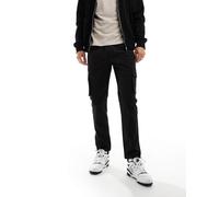 ONLY & SONS - Pantaloni cargo tecnici slim neri-Nero XS