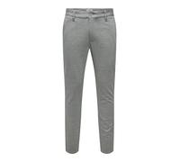 Only & Sons Pantaloni chino 'Mark' grigio / bianco Uomo Only & Sons 31x32 grigio / bianco