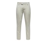 ONLY & SONS Pantaloni da Uomo ONSBRAD Slim Fit, Stregata dalla Luna, 28W x 30L