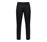 ONLY & SONS Pantaloni in Tessuto da Uomo, Nero, 32W x 30L