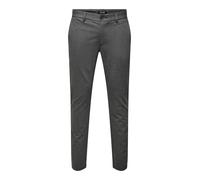 ONLY & SONS Onsmark Tap Herringbone 2911-Pantaloni Noos Pantaloni, Nero, 28W x 34L Uomo