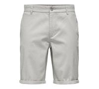 Only & Sons Pantaloni chino 'ONSPeter' grigio chiaro Uomo - Abbigliamento - Pantaloni - Pantaloni corti e bermuda - Pantaloncini chino Only & Sons 28-29