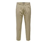 Only & Sons Pantaloni con pieghe 'ONSLeo' pietra Uomo Only & Sons 46x32