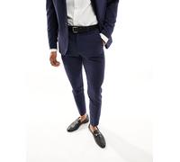 Only & Sons - Pantaloni da abito slim blu navy W32