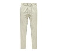 ONLY & SONS Pantaloni da Uomo ONSLINUS ringiovaniti, Rivestimento Argento., XL