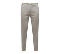 ONLY & SONS Onsmark Tap Check 020919 Pant Noos Pantaloni, Cincillà, 32W x 30L Uomo
