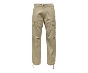 ONLY & SONS Pantaloni da Uomo ONSRAY Taglio Ampio, Cincillà, 32W x 32L