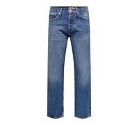 ONLY & SONS - Edge - Jeans dritti lavaggio blu medio W81 L81cm