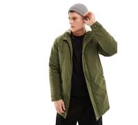 Only & Sons - Parka con cappuccio foderato in pile borg kaki-Verde XS