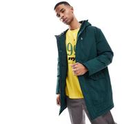 ONLY & SONS - Parka con cappuccio idrorepellente verde scuro S