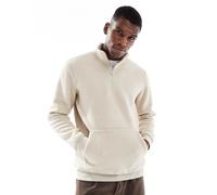 ONLY & SONS - Pile color pietra con zip corta-Bianco XS