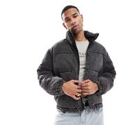 Only & Sons - Piumino nero slavato effetto denim 2XL