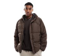 Only & Sons - Piumino oversize marrone con cappuccio L