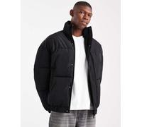 ONLY & SONS - Piumino oversize nero con polsini elasticizzati S