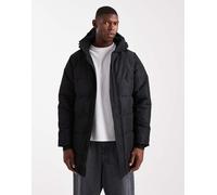 ONLY & SONS - Piumino taglio lungo impermeabile nero con cappuccio L
