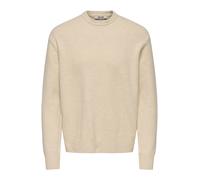 ONLY & SONS - Maglione comodo girocollo color crema-Bianco M