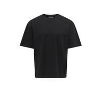 ONLY & SONS - T-shirt nera in airtex vestibilità comoda-Nero M