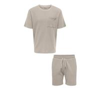 Only & Sons Steward, Set Casual con Camicia e Pantaloncini da Uomo