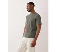 ONLY & SONS - T-shirt comoda a nido d'ape grigio salvia-Verde 2XL