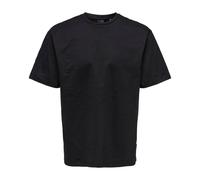 Only & Sons Maglietta Fred da uomo Nero Taglia S