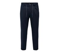 ONLY & SONS, ,Trousers ,Uomo ,Blu ,W30 L32 Onsleo Crop Linen Mix Pant