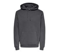 Only & Sons Uomo O&S Morbido Felpa con Cappuccio Maglione Basic Hoodie Maglione ONSCERES, Colore:Grigio, Dimensione Maglia:XXL